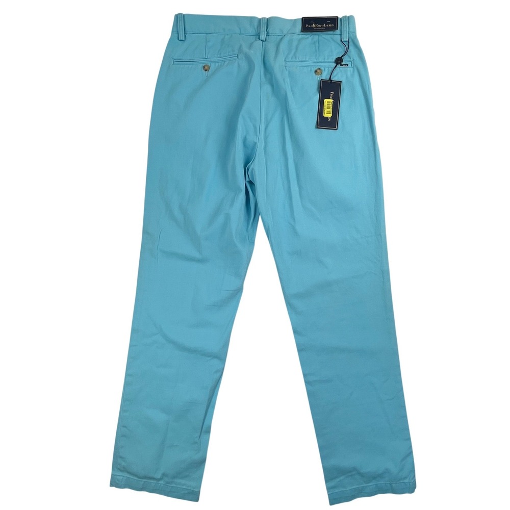 Polo Ralph Lauren Classic Fit Chino Pants Mens 32x32 Light Blue NWT Flat Front